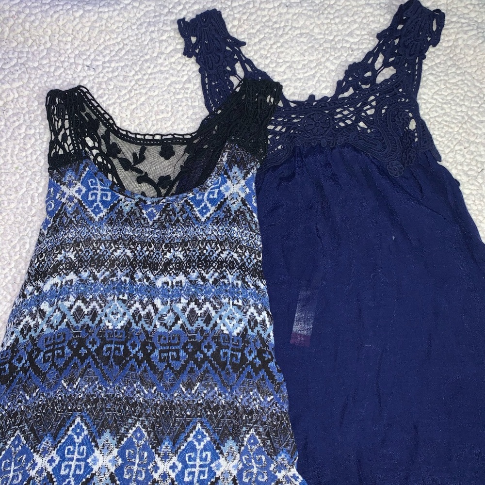 LOT OF TWO SHEER TANK TOPS